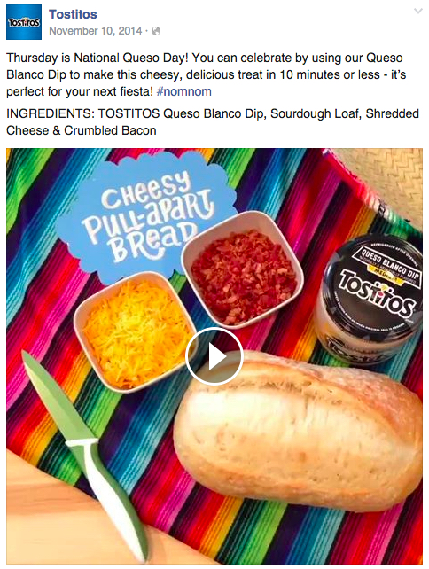 Tostitos Queso facebook